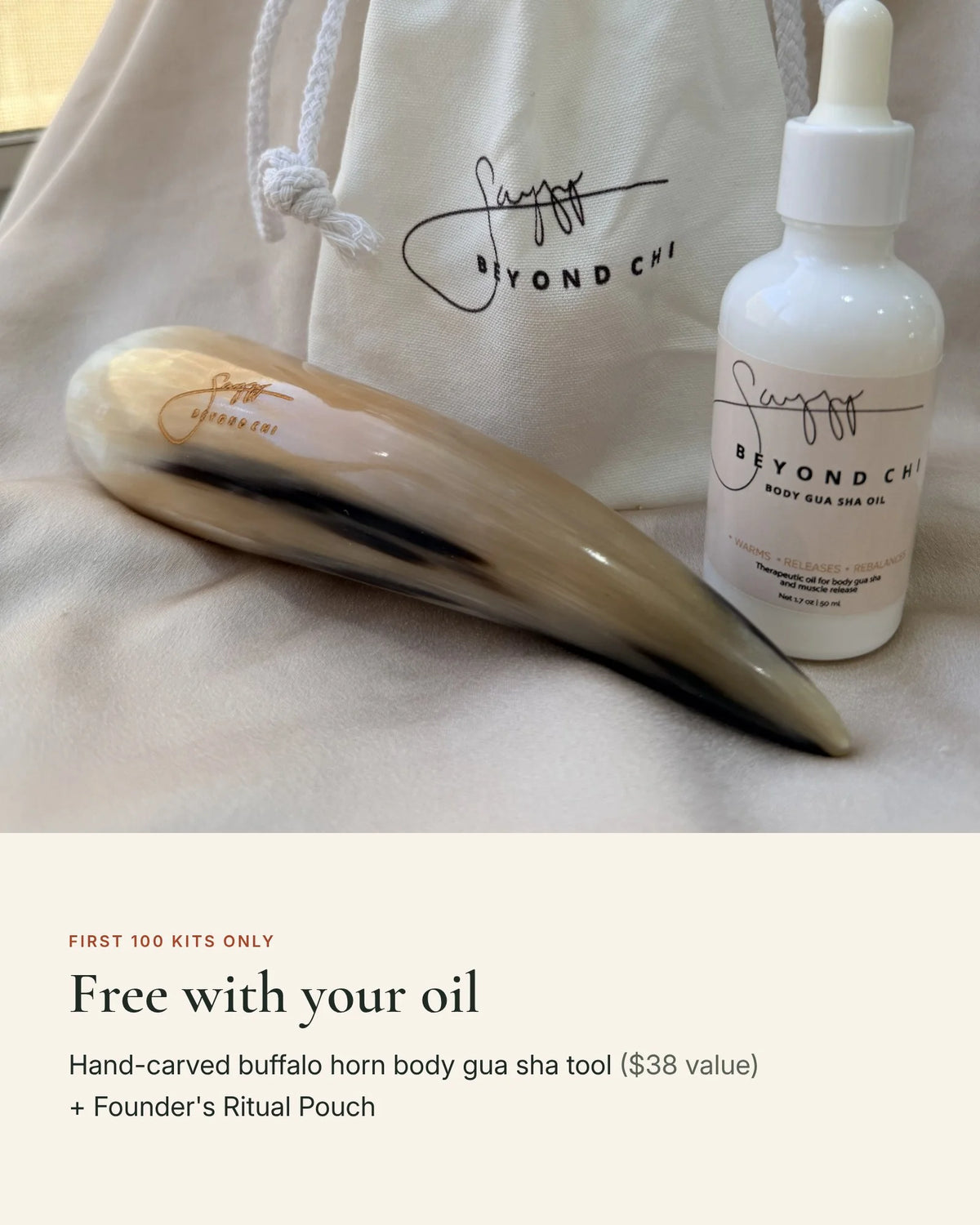Sangyay x Beyond Chi Body Gua Sha Oil